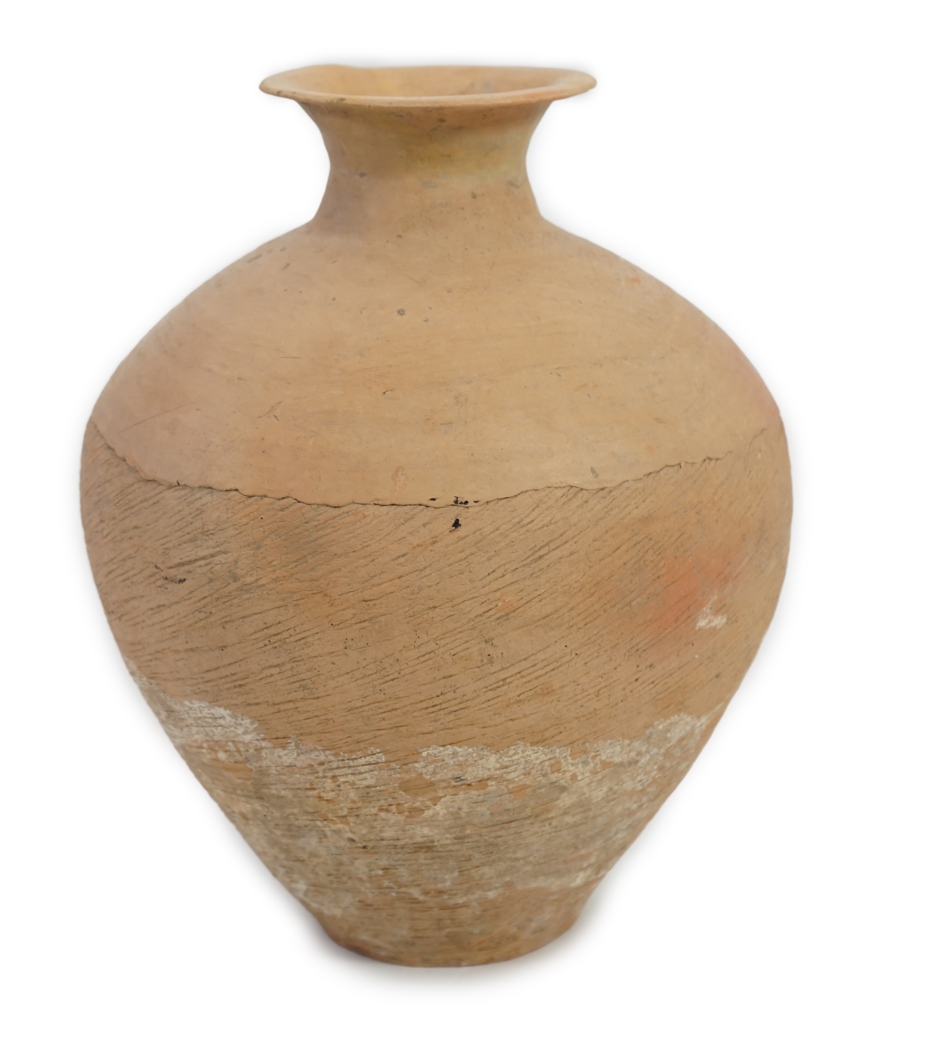 A large Chinese Neolithic pottery jar, Caiyuan Culture (c.2600-2200 BC)